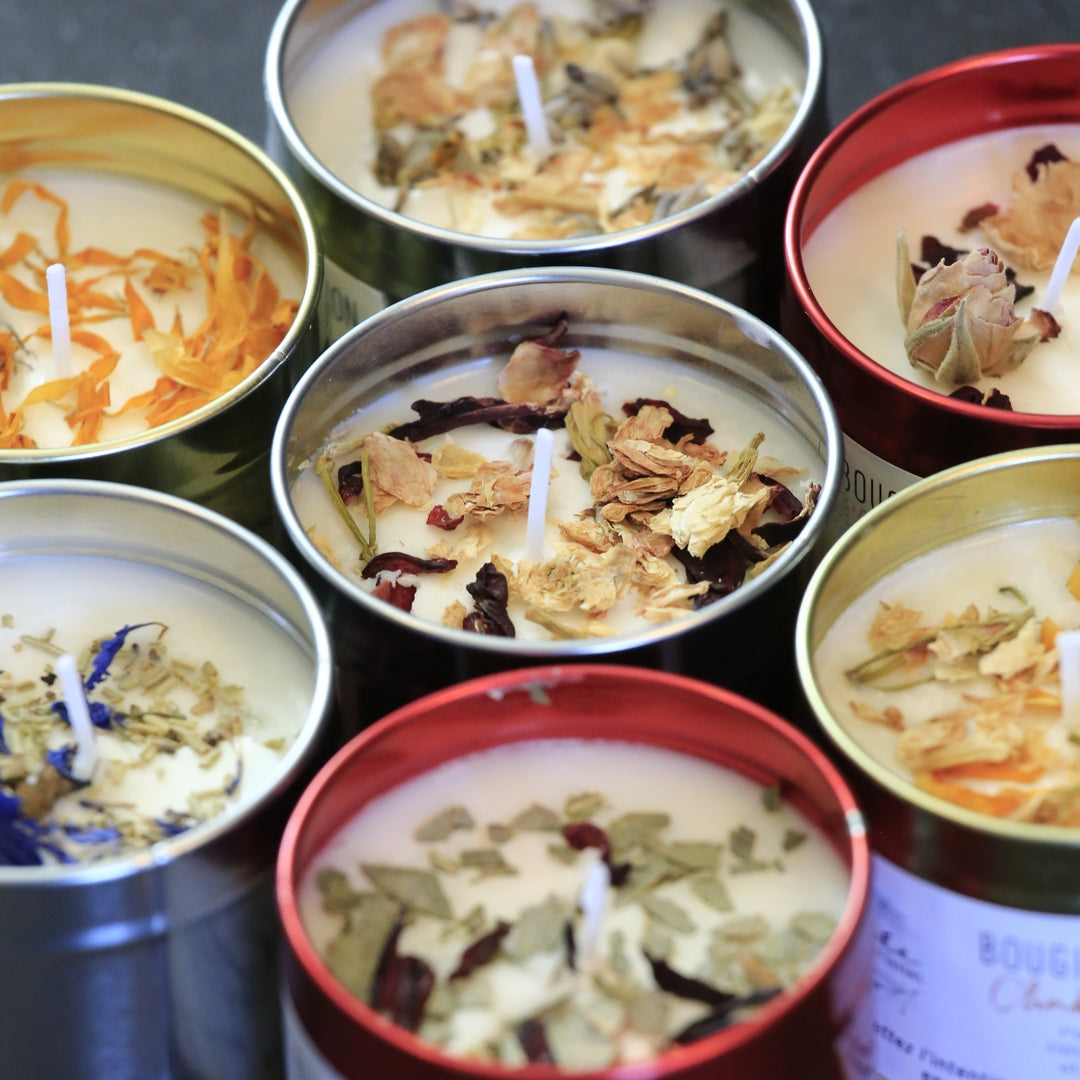 Kit DIY - réalisez votre propre bougie fleurie