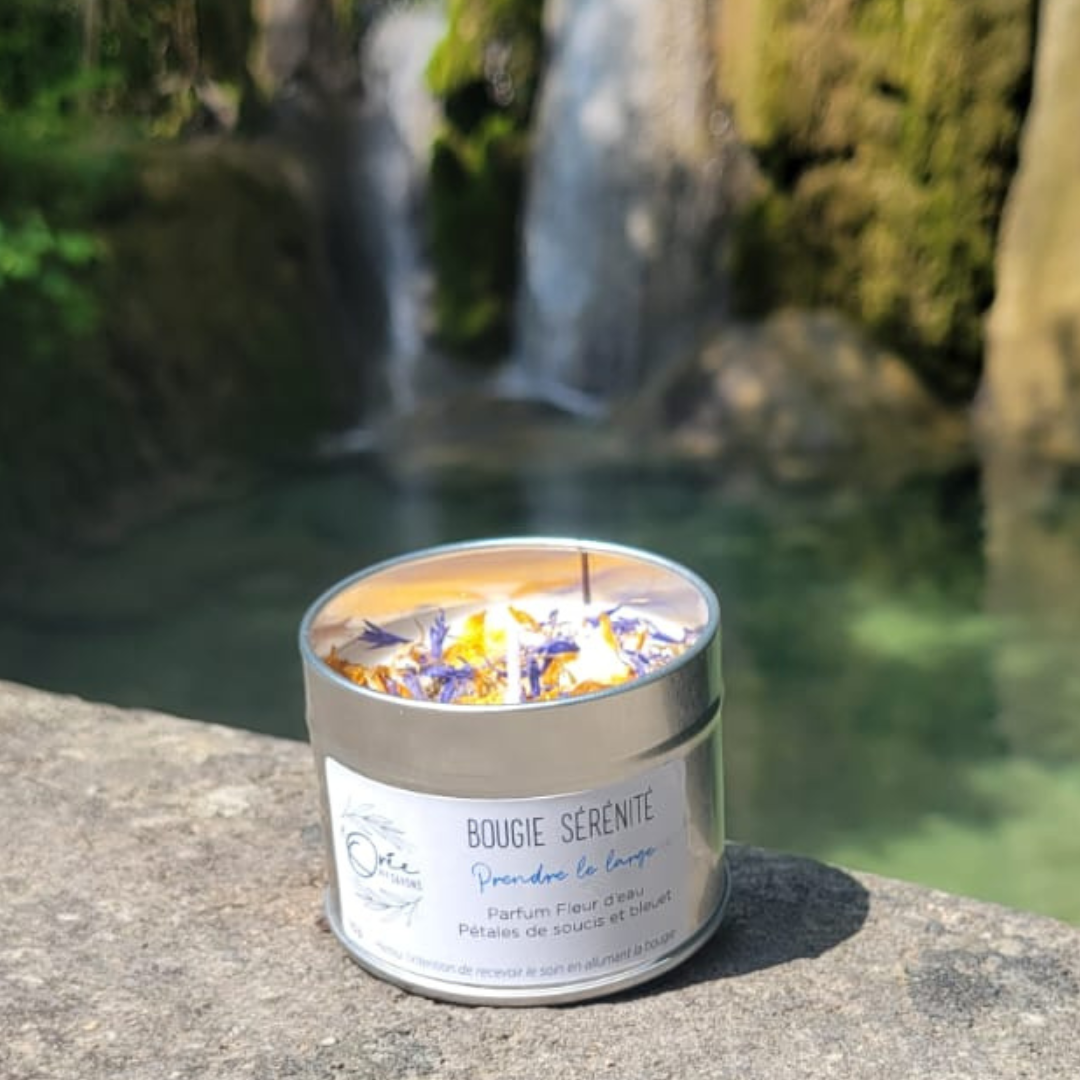 Bougie Sérénité – Fleur d'eau