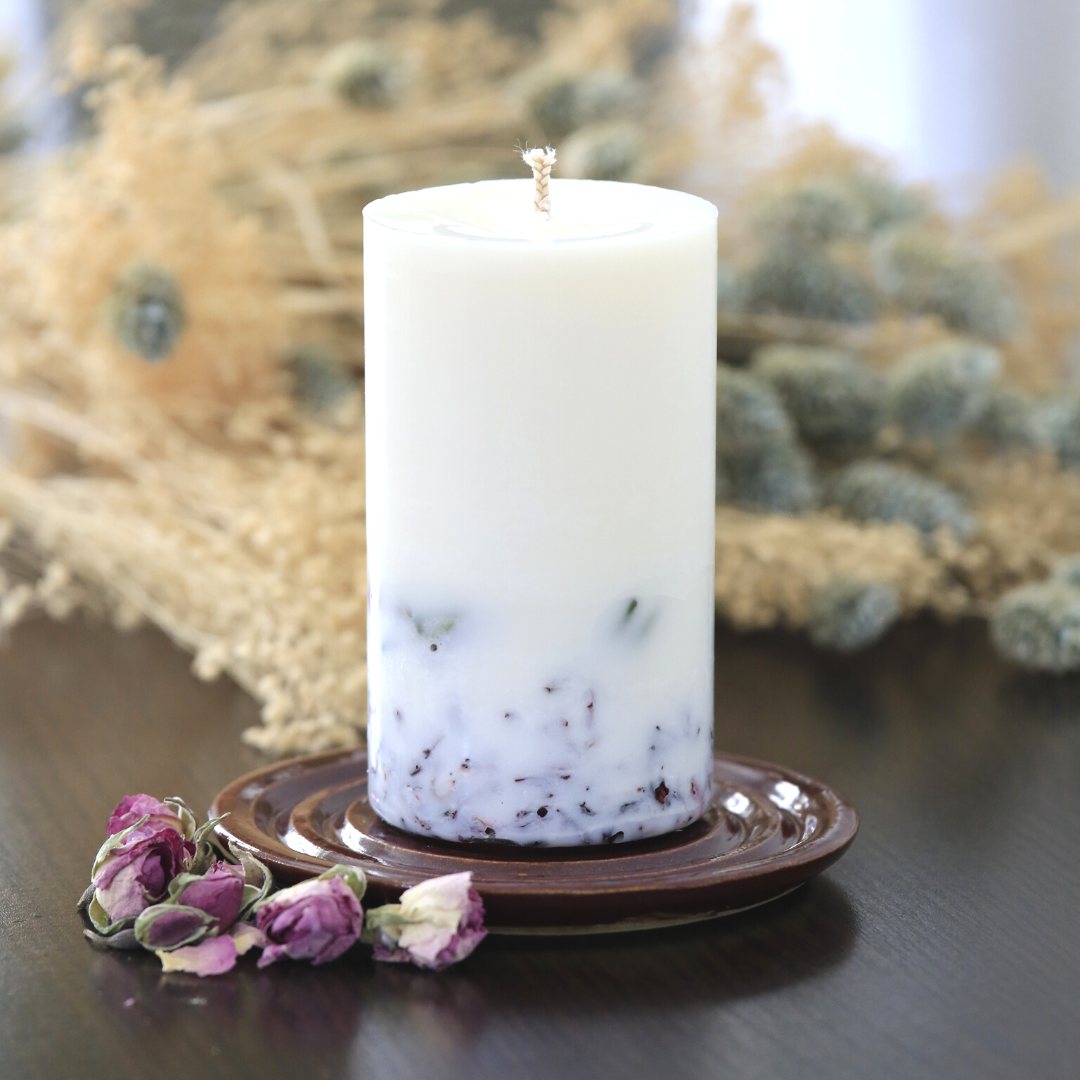 Bougie "Boutons de Rose" - parfum Bois de Rose