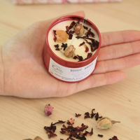 Bougie Chakra Coeur - Amour de soi - Bois de Rose