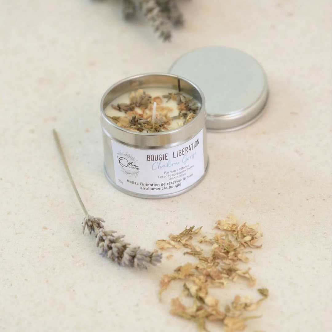 Bougie Chakra Gorge - Libération - Lavande