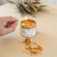 Bougie Chakra Solaire – Confiance en soi - Bergamote