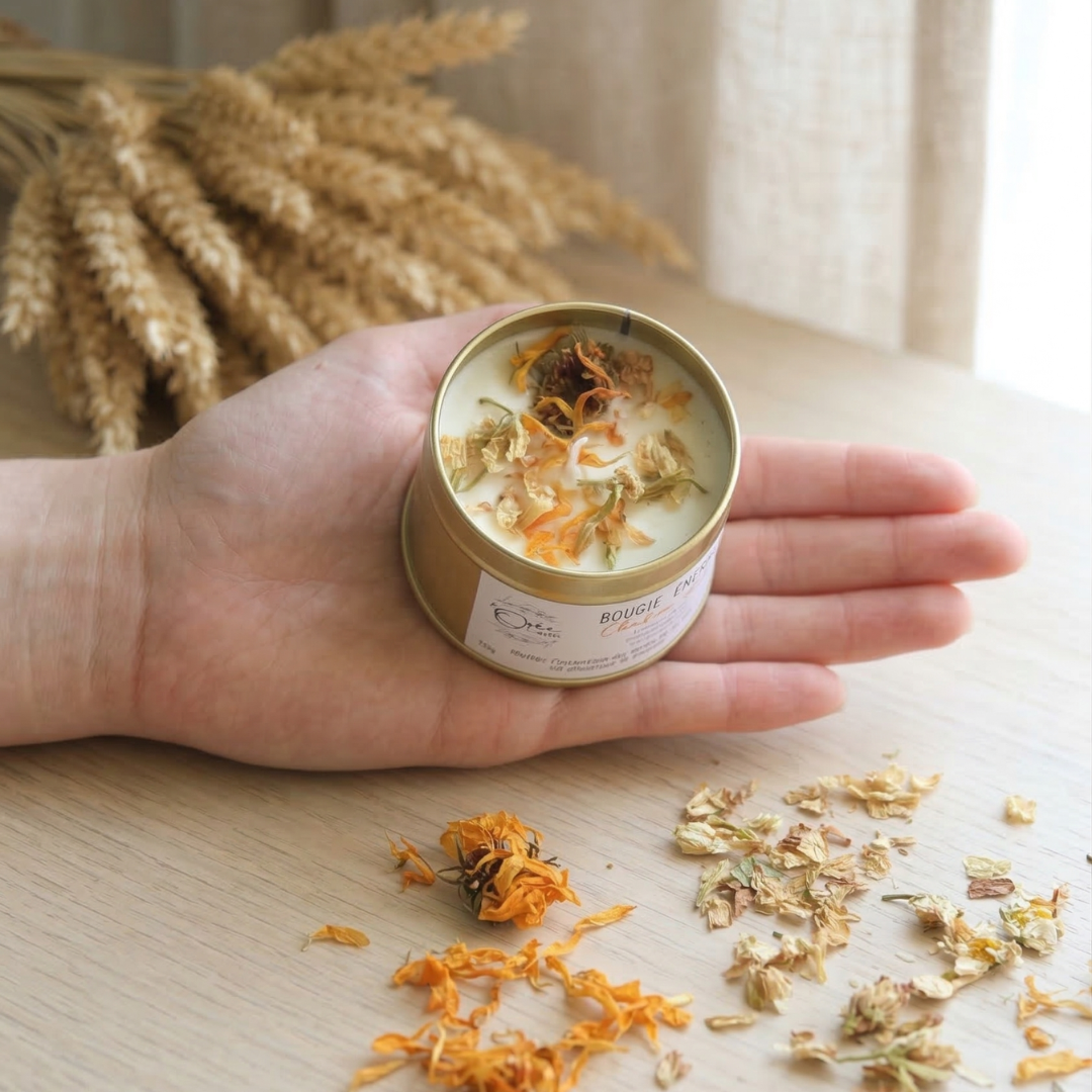 Bougie Chakra Sacré - Créativité & Energie - Jasmin