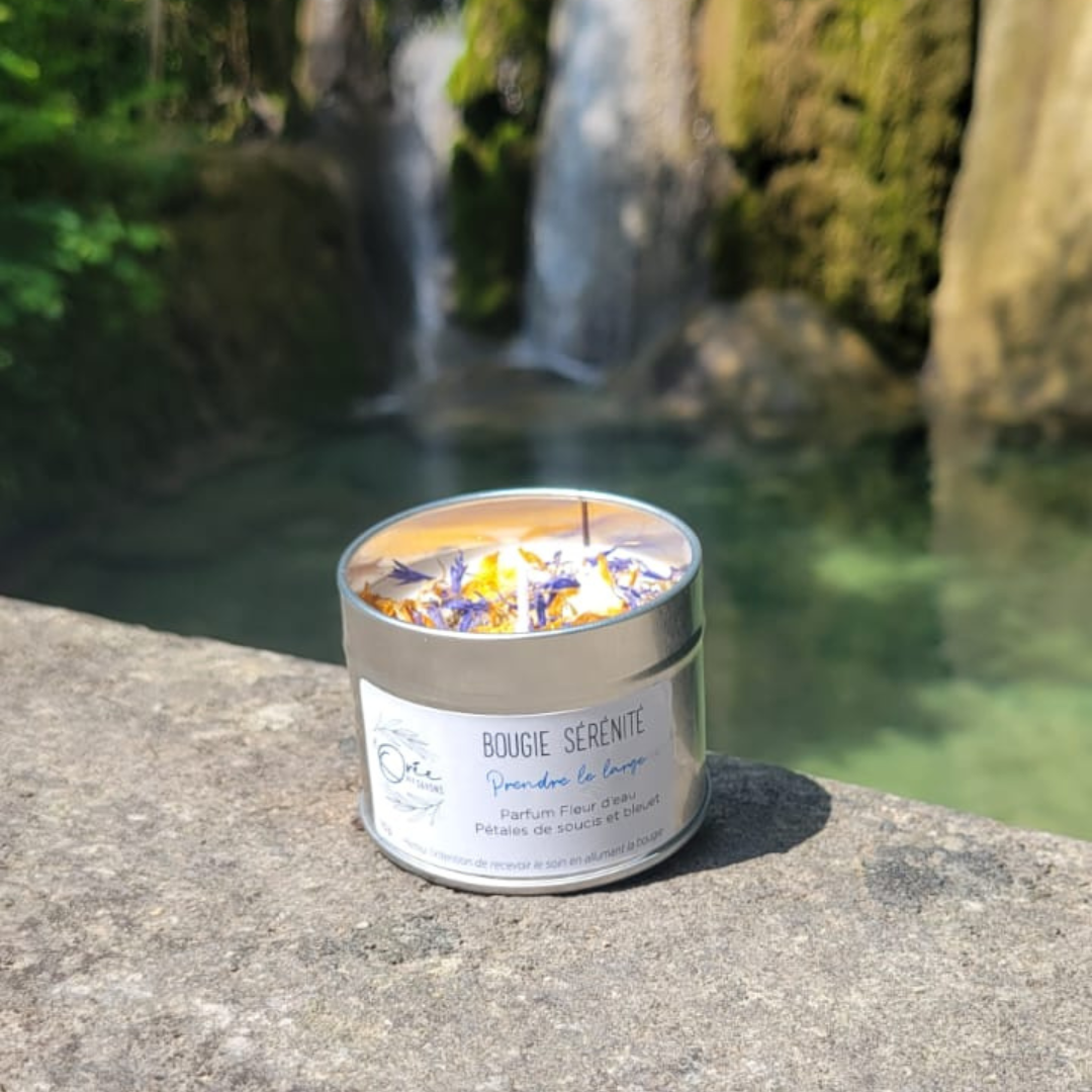 Bougie Sérénité – Fleur d'eau