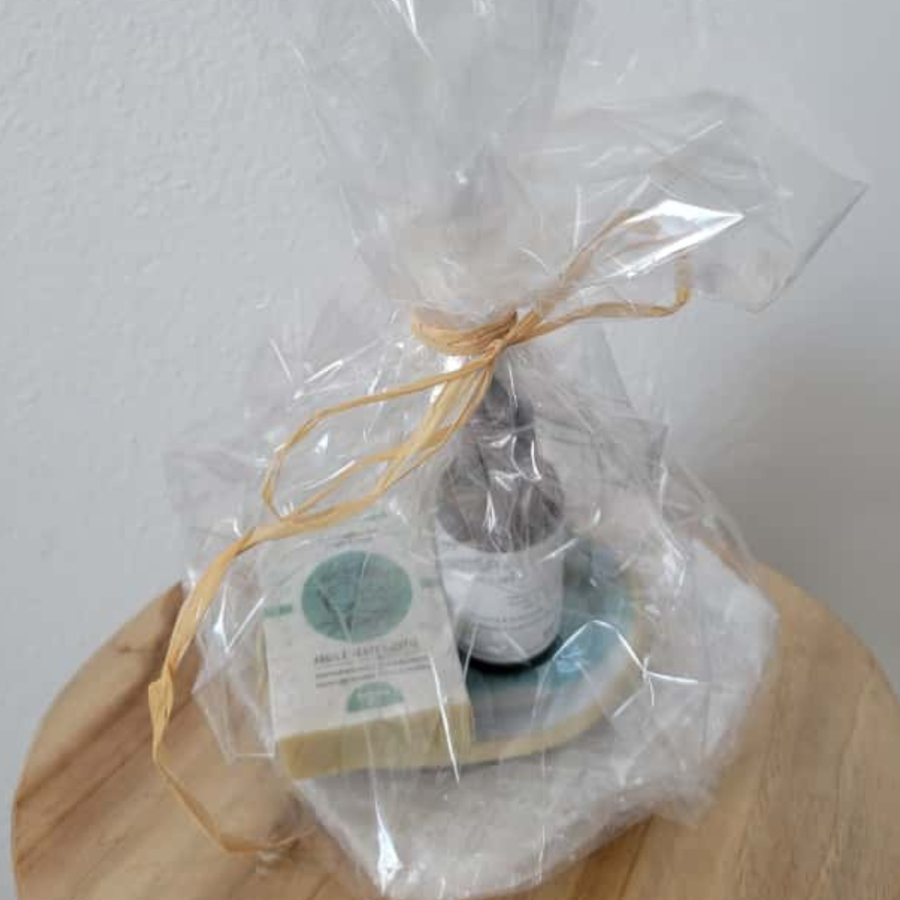 Coffret Savon + Huile + Porte-savon