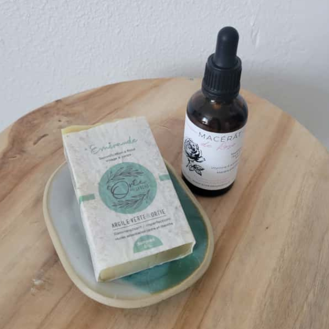 Coffret Savon + Huile + Porte-savon