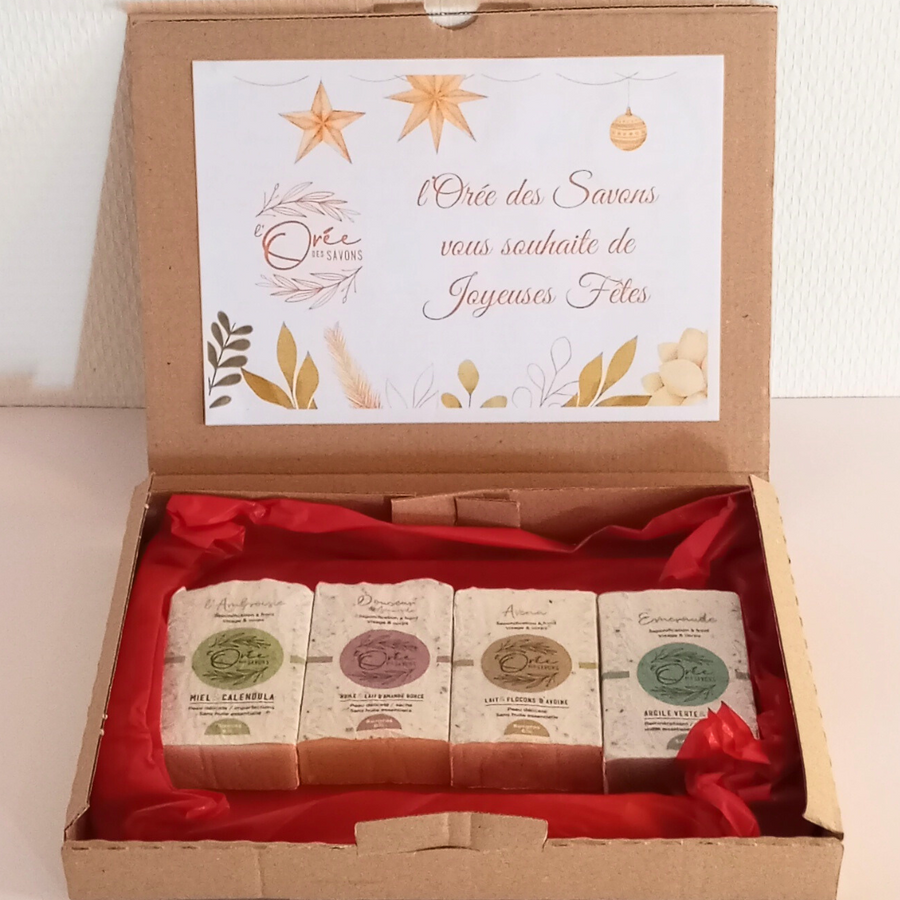 Coffret prêt à offrir 4 Savons