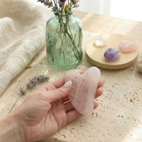 Gua Sha visage - Quartz rose - Peau sensible, mature